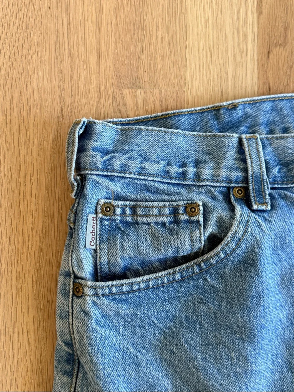 Carhartt Men's Relaxed Light Blue Denim Jeans